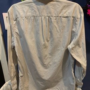 Jcrew gray striped button up size small